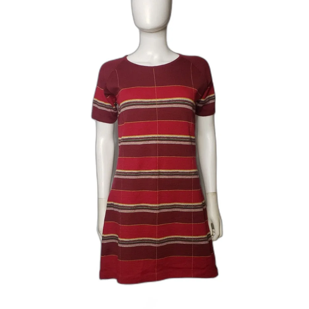 Vintage FREE PEOPLE Short Sleeve Wool Winter Dress Womens Size Medium